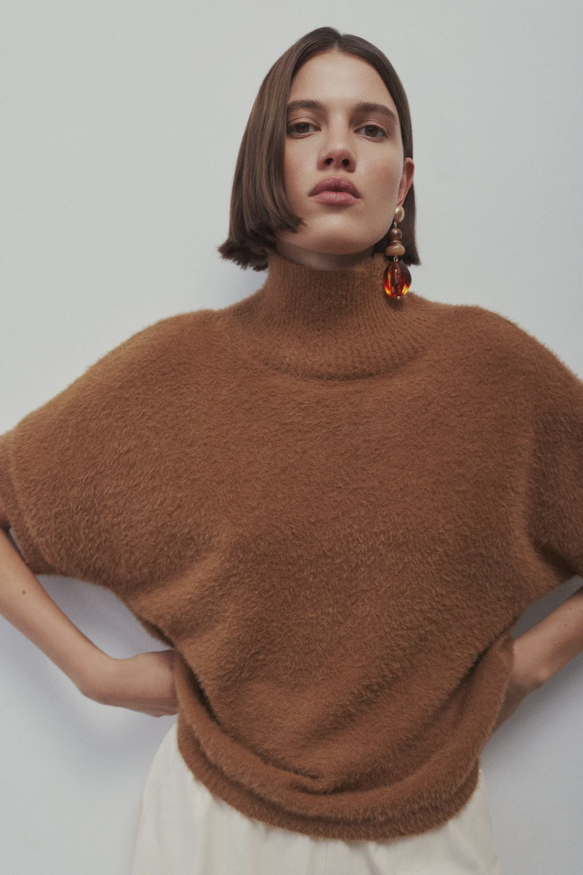 MN Mock Neck Dolman Sweater