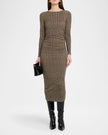 VER Boat Neck Gathered Dress