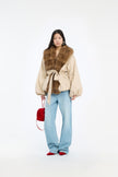 ROT Fur Collar Jacket