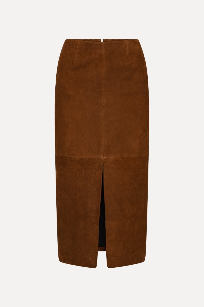 ROT Suede Pencil Skirt