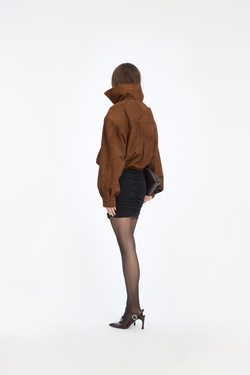 ROT Suede Funnel Jacket