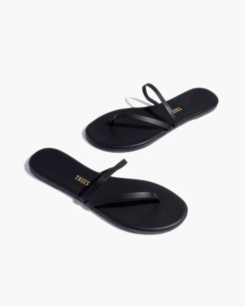 TKE Black Strappy Sandal
