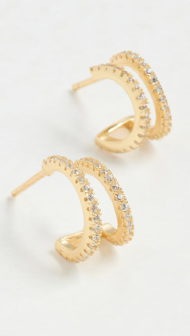 SHA Double Pave Hoop