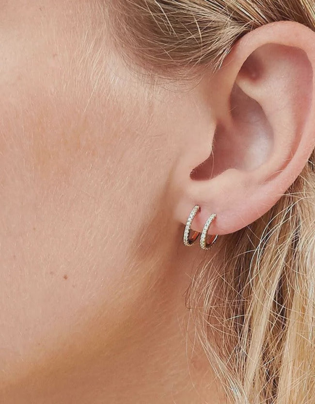 SHA Double Pave Hoop