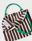 LOF Striped Crochet Tote