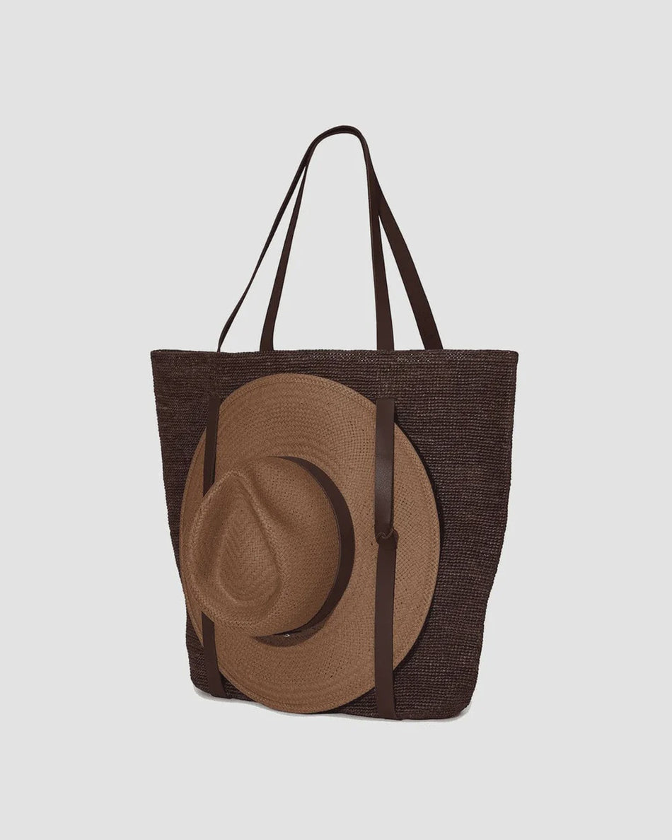JL Straw Beach Bag