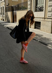 ALOHAS Pink Leather Sneakers