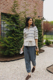 PWT Cropped Stripe Sweater