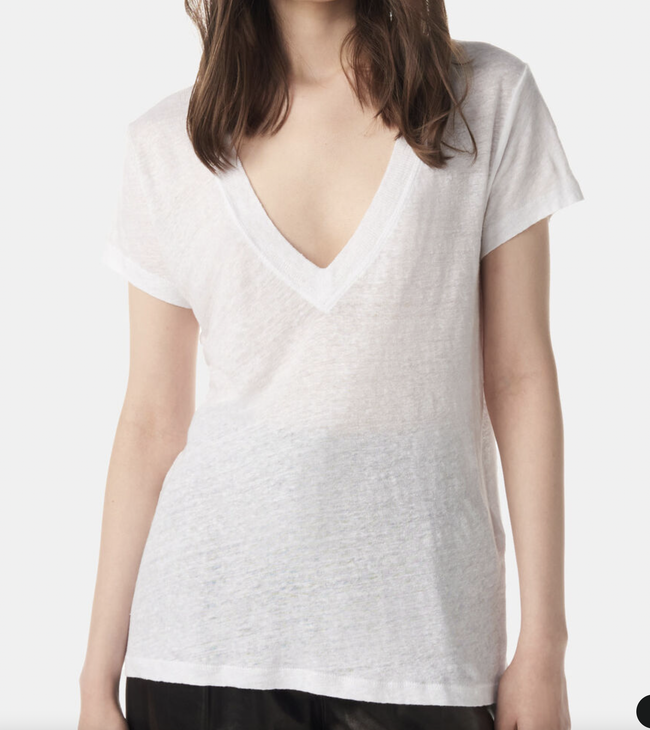 IRO V Neck Slub Tee