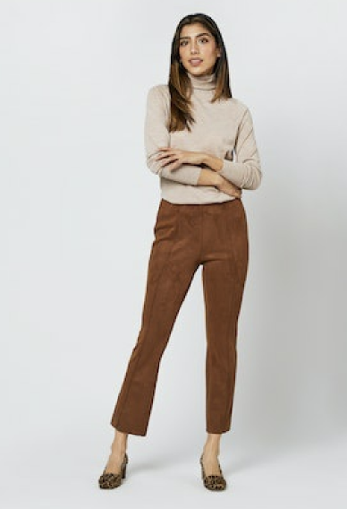 AM Faye Cropped Seamed Pant