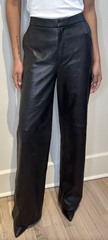 LA Leather Straight Leg Trouser