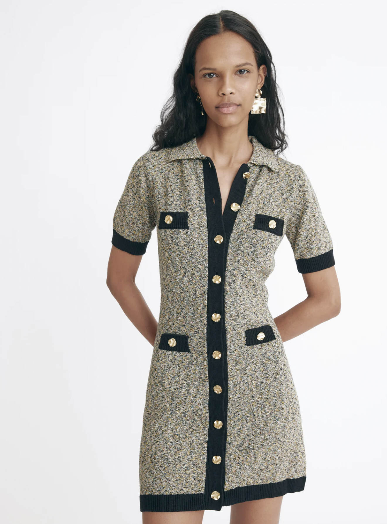 MB Tweed Knit Mini Dress