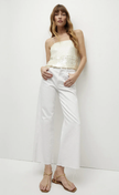 VER Cropped white Denim