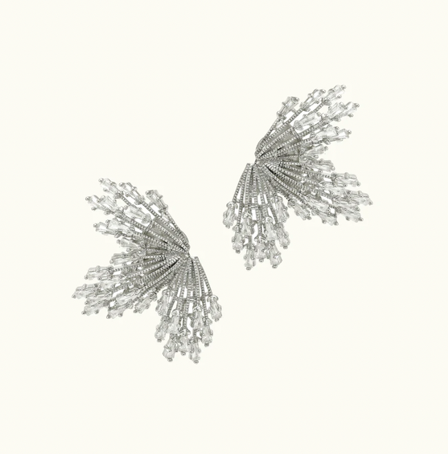 AH Silver Sunburst Earring